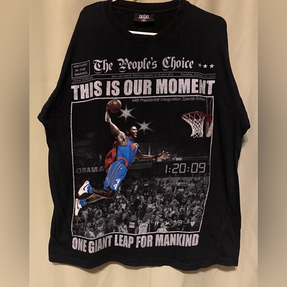 Barack Obama 44th President Inaugural Superman T-Shirt ‘This is Our Moment’ M 2X
